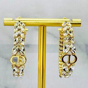 AUTHENTIC CHRISTIAN DIOR HOOP EARRINGS